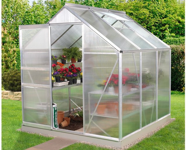 VITAVIA Gartengewächshaus-Set Venus mit ca. 3,8 qm Anbaufläche - Bild 1