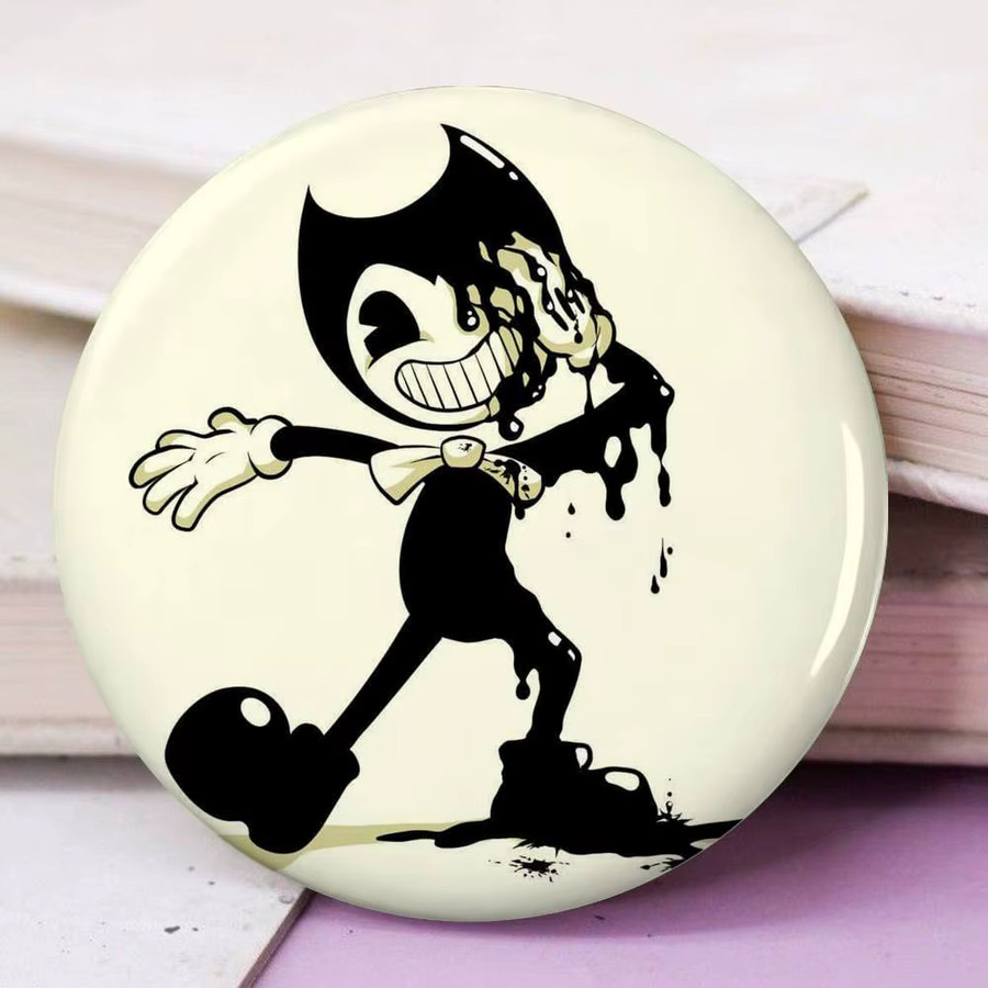 52TOYS Bendy And The Ink Machine, Cartoon-Abzeichen, Acryl-Anstecknadeln - Bild 6