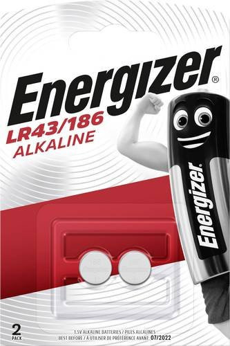 Energizer Knopfzelle Alkaline LR43 1.5V 123 mAh 2er Packung - Bild 1