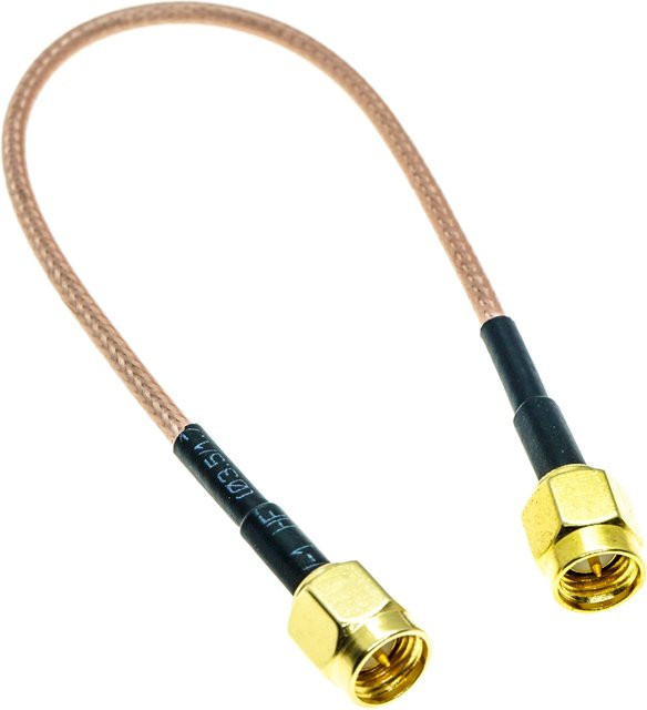 RFProMaker RG316 Koaxialkabel SMA-Stecker zu SMA-Stecker Verlängerungskabel in Gold für WiFi und Radio - Bild 1