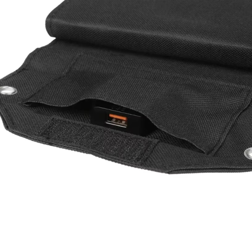 VIKEFON Faltbares Solarpanel mit 100W Schnellladung und USB-A Anschluss in Schwarz für Outdoor-Camping und Notstromversorgung - Bild 3