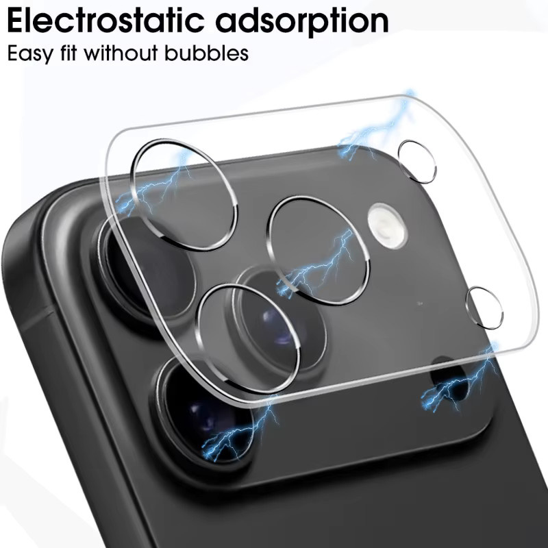 3er-Set HD Rückkamera-Schutzglas für Apple iPhone 17 Pro Max, 16, 15, 14, 13, 12, 11 Pro Max, 17 Air, Mini in Transparent - Bild 3