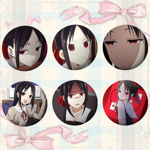 bilibili Brosche, Kaguya Shinomiya, runde Abzeichen - Bild 1
