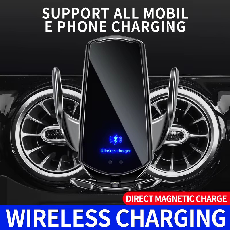 Magnetische Auto Telefonhalterung mit kabelloser Ladefunktion für Mazda 6 M6 (2004-2015) in Schwarz - Bild 5