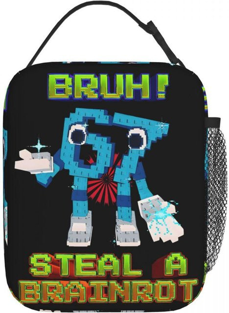 Isolierte Lunchtasche von Fancy Style Studio mit lustigem italienischem Design, tragbare Thermokühltasche für Reisen, Mehrfarbig - Bild 1