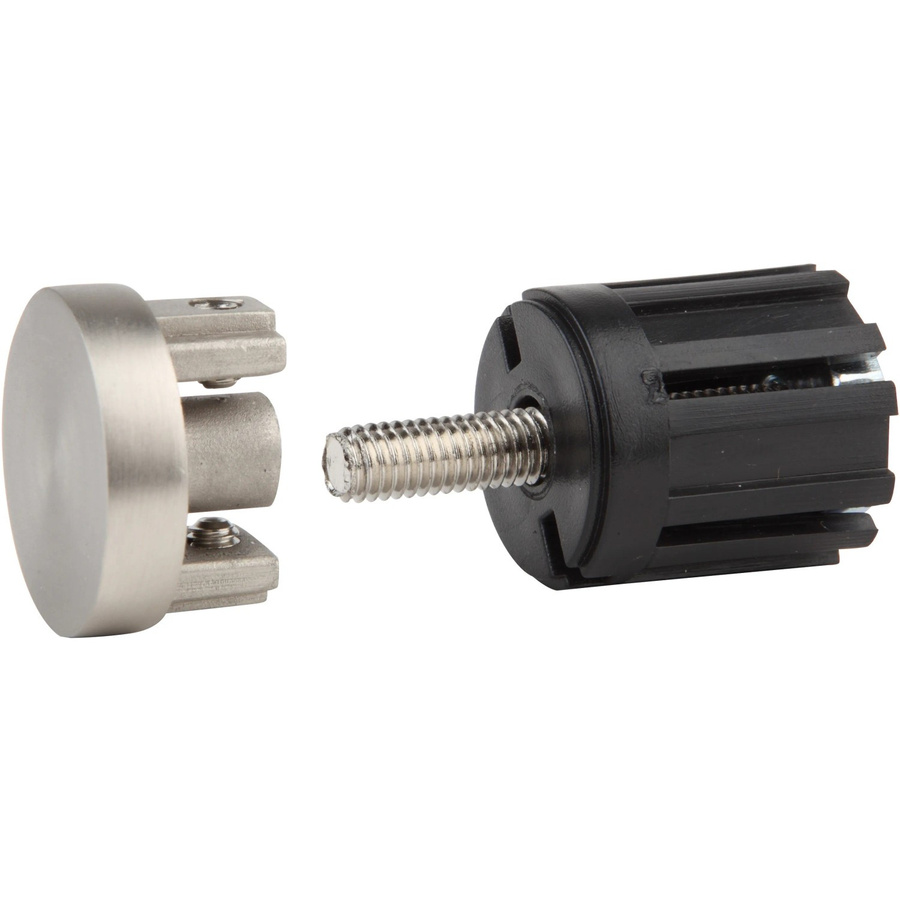 Mydeco Gardinenstangen-Endstück Match in Edelstahl-Optik, Silber, Durchmesser: 1,6 cm - Bild 2