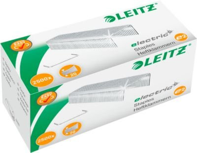 LEITZ Heftklammern Electric Typ e2 für Gerät 5533, verzinkt, 2500 Stück - Bild 1