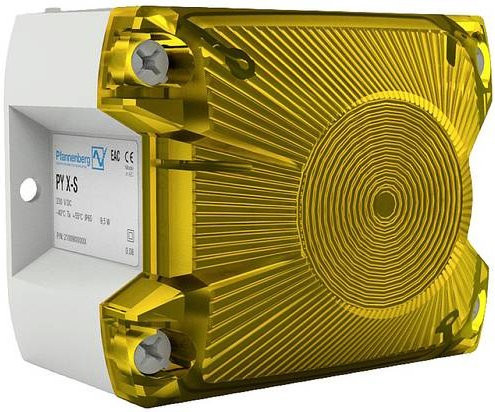 Pfannenberg Signalleuchte LED PY L-S Gelb Blitzlicht Dauerlicht Blinklicht 230 V/AC - Bild 1