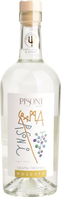Pisoni Grappa Moscato, Italien, Trentino, 43% Vol., 0,7 l - Bild 1