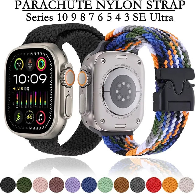Uhrenarmband Nylon, geflochten, bunt, Unisex - Bild 1