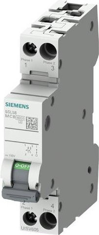 Siemens Leitungsschutzschalter MCB 5SL5808-7, Grau - Bild 1