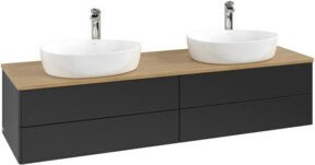 V&B Waschtischunterschrank Antao mit Beleuchtung, Eiche Honig, B/T: 160 x 50 cm - Bild 1
