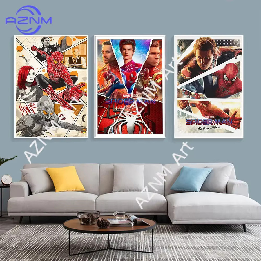 KAYOU Spiderman No Way Home Filmplakat als Leinwandgemälde in Mehrfarbig für deine Wanddekoration - Bild 3