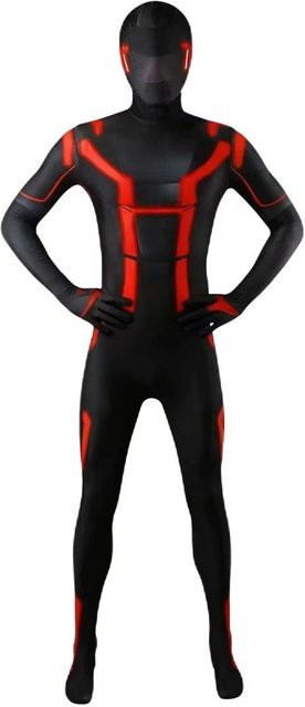 Yiran toy Tron Ares Kinder Cosplay Kostüm, Overall, Schwarz - Bild 1