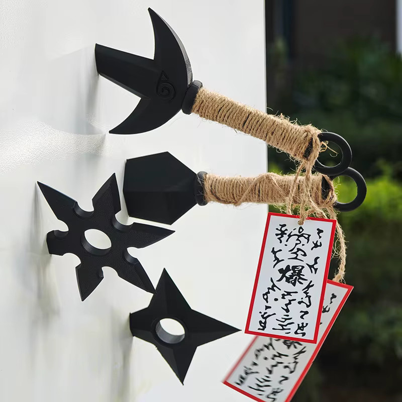 Bandai Naruto Kunai Modell Kühlschrank Magnet, Actionfiguren, Schwarz - Bild 3