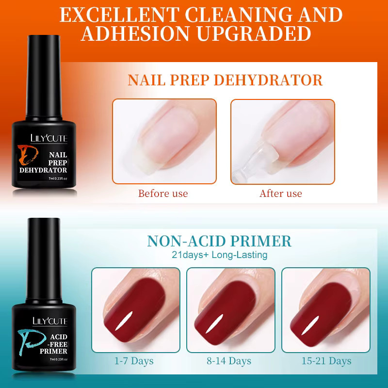 LILYCUTE Nagel-Primer & Nagel-Dehydrator, 2 x 7 ml - Bild 2