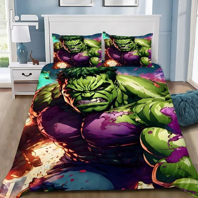 Bettwäscheset Die Hulks von Lodestar mit Bettbezug und Kissenbezug, Grün, B/H: 150 x 200 cm - Bild 1