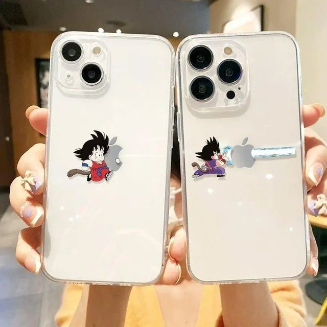 Dragon Ball Son Goku Handyhülle für iPhone 11 bis 16 Pro Max Plus Air Stoßfeste Schutzhülle mit Hamehameha Motiv - Bild 1
