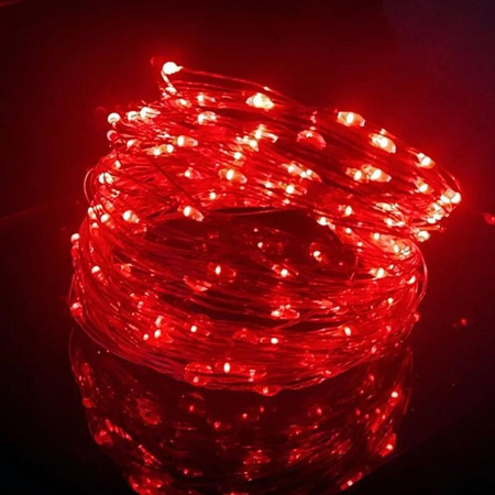 OuuZuu RGB LED Lichterkette mit Fernbedienung und 8 Funktionen, USB-Betrieb, rot/grün/blau/mehrfarbig