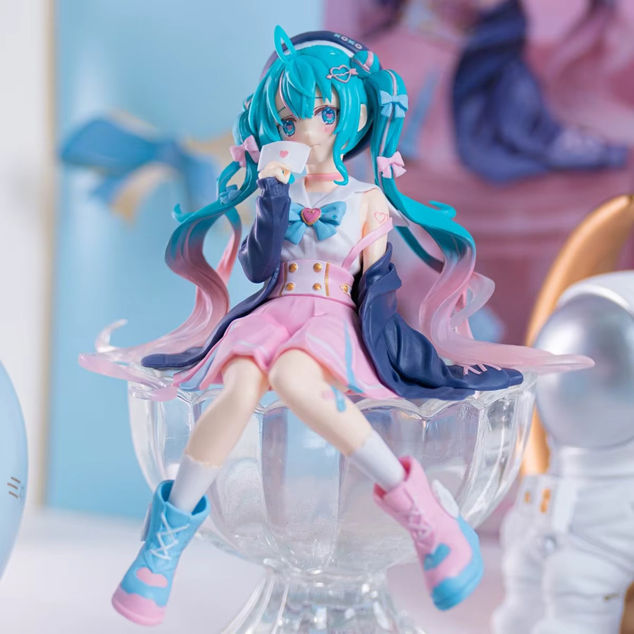 Bandai Hatsune Miku Anime Figur, Action Figure, 14 cm, Kunststoff - Bild 4