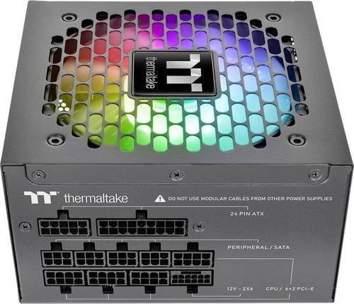 Thermaltake Germanium Pro RGB 750W PC-Netzteil, 80 Plus Gold, Schwarz/Multicolor - Bild 1