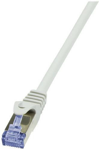 LogiLink CQ3102S RJ45 Patchkabel CAT 6a S/FTP Ethernet LAN, Grau, 15 m - Bild 1