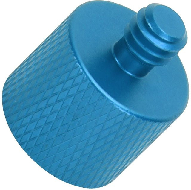 KaiSai Schraubenadapter 3/8 Zoll Innengewinde auf 1/4 Zoll Außengewinde für Stativ und Kamera in Blau - Bild 1