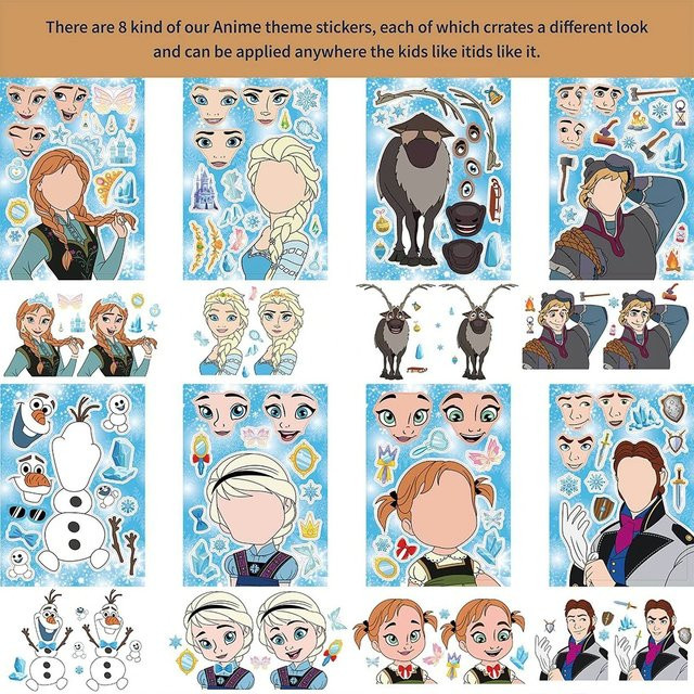 Disney Die Eiskönigin Puzzle-Aufkleber, 16-teiliges Set - Bild 1