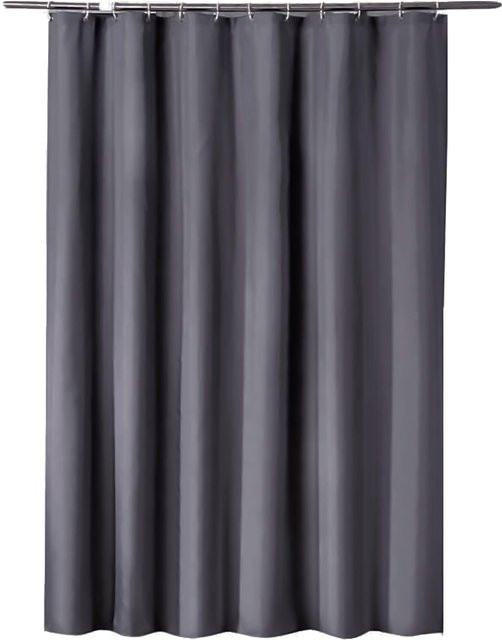 Wasserdichter Duschvorhang TOMTOP JMS aus Polyester in Grau, schimmelresistent mit beschwertem Saum, B/H: 150 x 200 cm - Bild 1