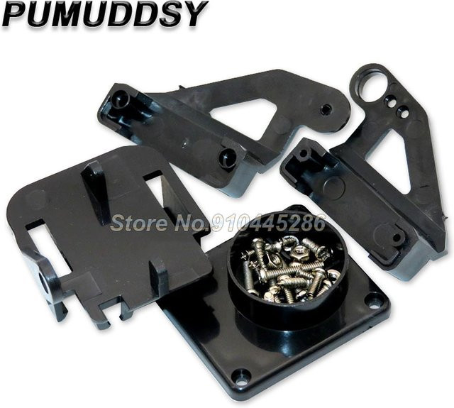 PUMUDDSY Schwenk- und Neigungsmontage-Set für MG995 MG996R MG945 MG946R Servomotoren in Schwarz - Bild 1