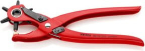 Knipex Revolverlochzange rot pulverbeschichtet 220 mm Ø 2,0 / 2,5 / 3,0 / 3,5 / 4,0 / 5,0 mm - Bild 1