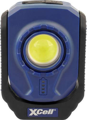 XCell Work Pocket LED Arbeitsleuchte akkubetrieben mit 360 Grad schwenkbarer Leuchte, Clip, Haken und Magnet in Blau und Schwarz - Bild 1