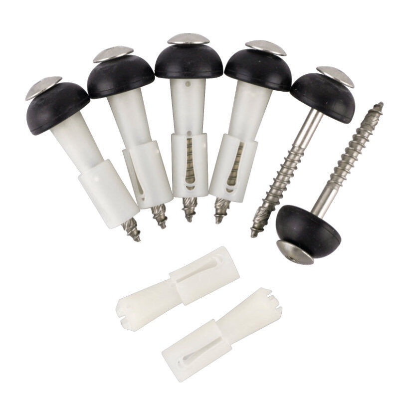 Reisser Abstandsset Lichtplattenschrauben aus Edelstahl mit integriertem Abstandhalter, Farbe: Silber, 100 Stück/Paket, Durchmesser: 4,8 mm, Länge: 50 mm - Bild 1