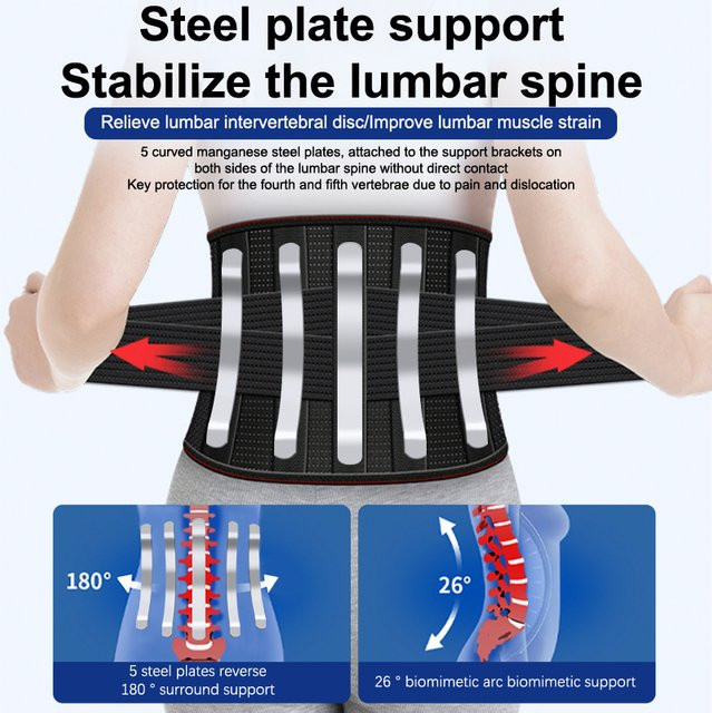 HNKMP Rückenstützgürtel mit 5 Streben, Unisex - Bild 1