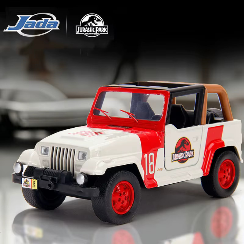 JADA Hollywood Rides Jurassic Park 1992 Jeep Wrangler, Druckguss-Modellauto, 1:32 - Bild 5