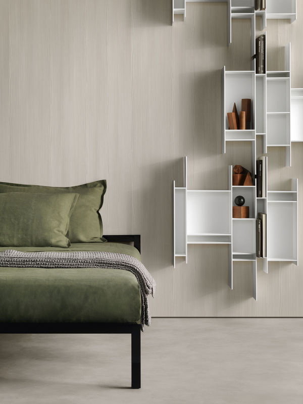 MDF Italia Randomito Hängeregal Weiss mit Rückwand und mattem Finish - Bild 2