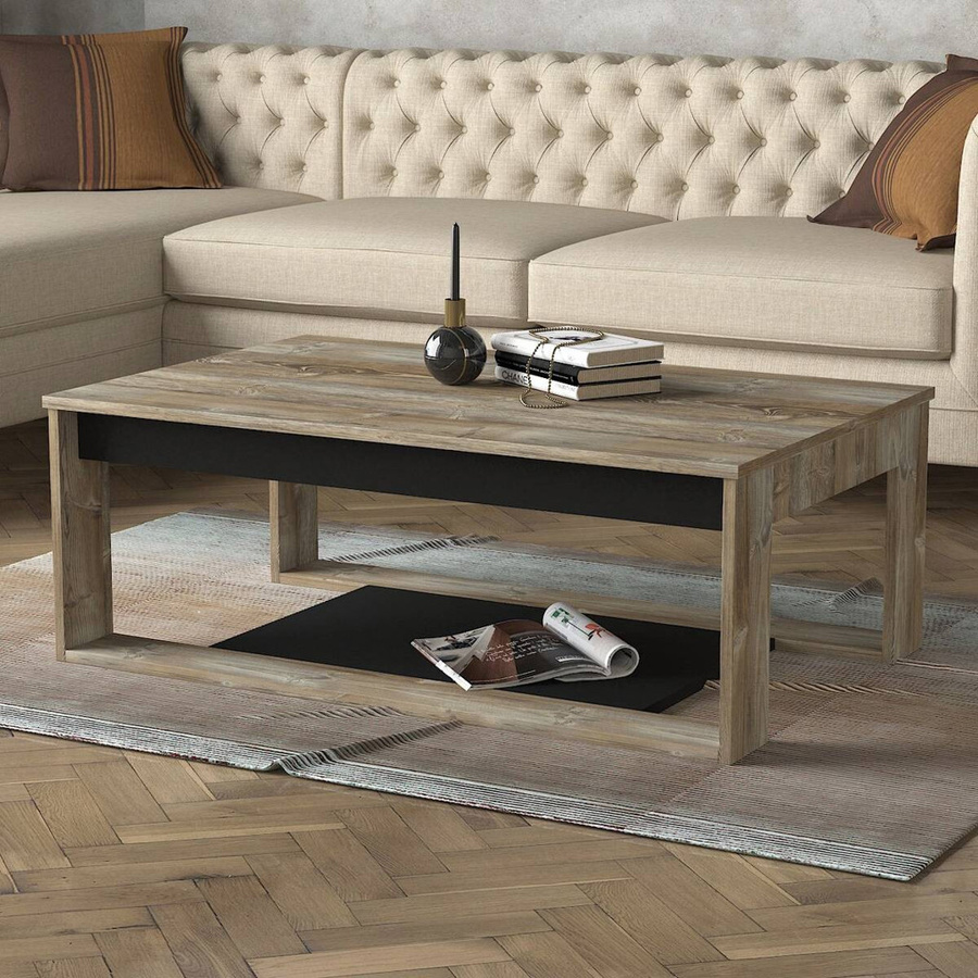 Couchtisch Costa in Eiche Nachbildung, Modern, Braun, B/H/T: 111 x 71 x 40 cm - Bild 5