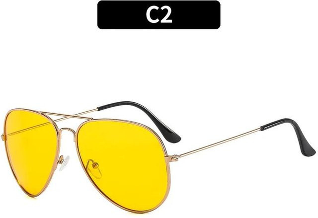Aviator Sonnenbrille, Unisex, Vollrand, Edelstahl, Gold - Bild 1