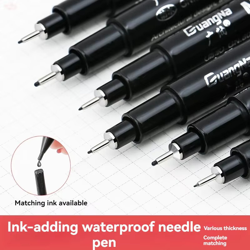 Micron Kalligraphie Marker Set, wasserfeste Fineliner in Schwarz, 6 bis 15 Teile pro Satz - Bild 3