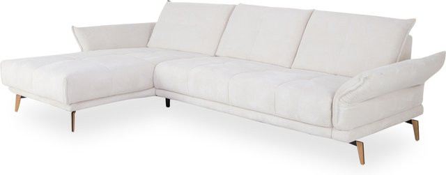 Polsterecke SANSIBAR ROBERTSFORS in Schwarz mit Stoffbezug und Kaltform-Polsterung, L-Form linksseitig, Wild Oak, B/T/H: 178 x 150 x 68 cm - Bild 1