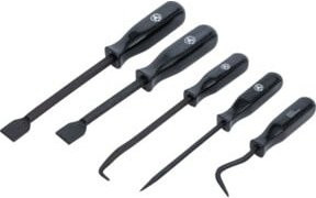 BGS Do it yourself Schaber- und Haken-Satz, 5-teilig, schwarz - Bild 1
