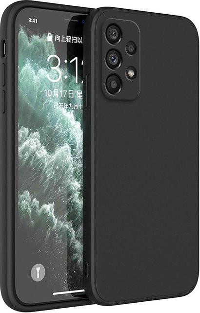Matte Silikon-TPU Schutzhülle für Samsung Galaxy A-Serie (A12, A22, A32, A33, A42, A52, A53, A72, A73) 4G/5G in Blau oder Schwarz - Bild 1