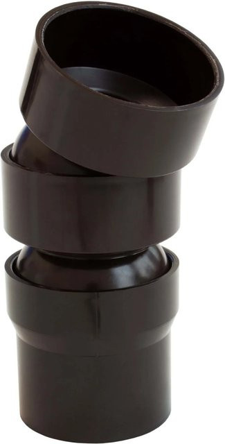 Inefa Flexibler Rohrbogen aus PVC DN 50 22-45 Grad Dunkelbraun - Bild 1