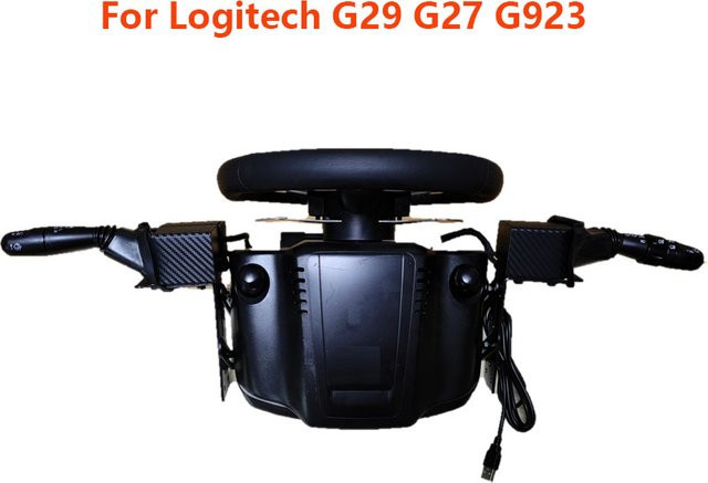 Nachrüst-Kit für Logitech G29 G27 G923 Lenkrad mit Startknopf, Blinkern und Scheibenwischer für Euro/American Truck Simulator - Bild 1
