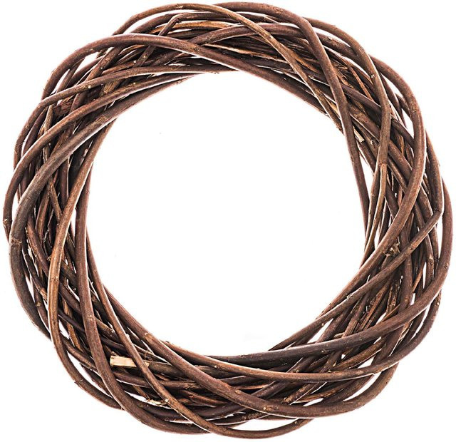 Rico Design Weidenkranz ungeschält in Natur mit einem Durchmesser von 25 cm - Bild 1