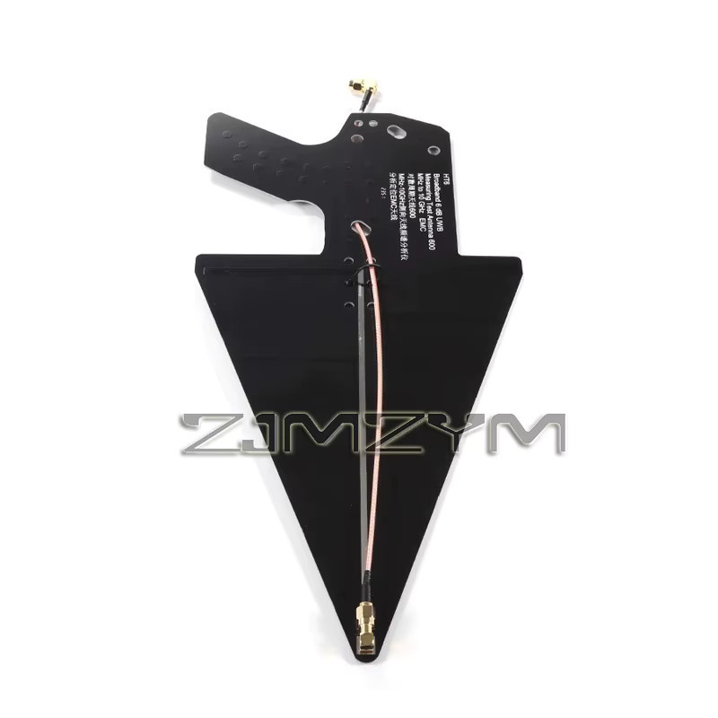 ZJMZYM HT6 Logarithmisch-Periodische Antenne 0,6-10GHz in Schwarz für Richtungsfindung, Spektrumanalyse und EMV-Tests - Bild 2