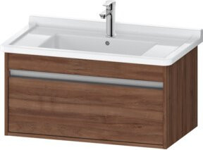 Duravit Waschtischunterschrank Ketho wandhängend in Nussbaum Natur mit einer Schublade, B/T/H: 80 x 45,5 x 41 cm - Bild 1