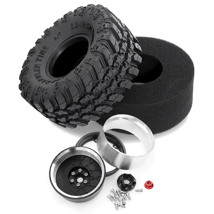 RS RC Crawler 2.2 Beadlock-Räder, Reifen, Felgen, 1:10 - Bild 4