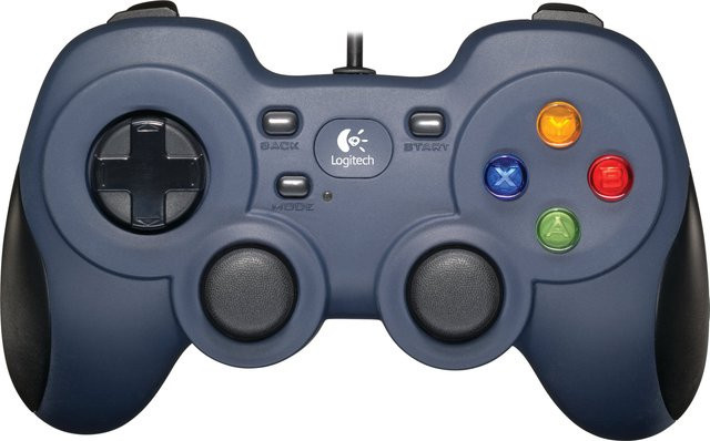 Logitech F310 Gaming Controller Gamepad für PC in Blau und Schwarz mit USB-A Anschluss - Bild 2