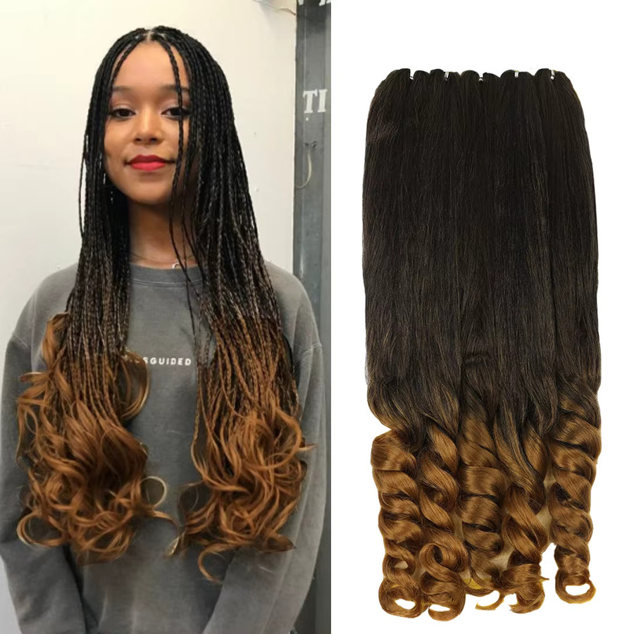 Booming Hair Haarverlängerung, synthetisch, lockig, Ombre, Damen - Bild 6
